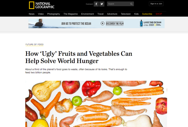 National Geographic Article Ugly Fruits Can Help Solve World Hunger