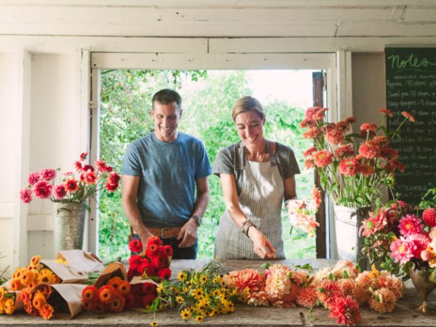 Chris and Erin Benzakein Floret Flower Farm