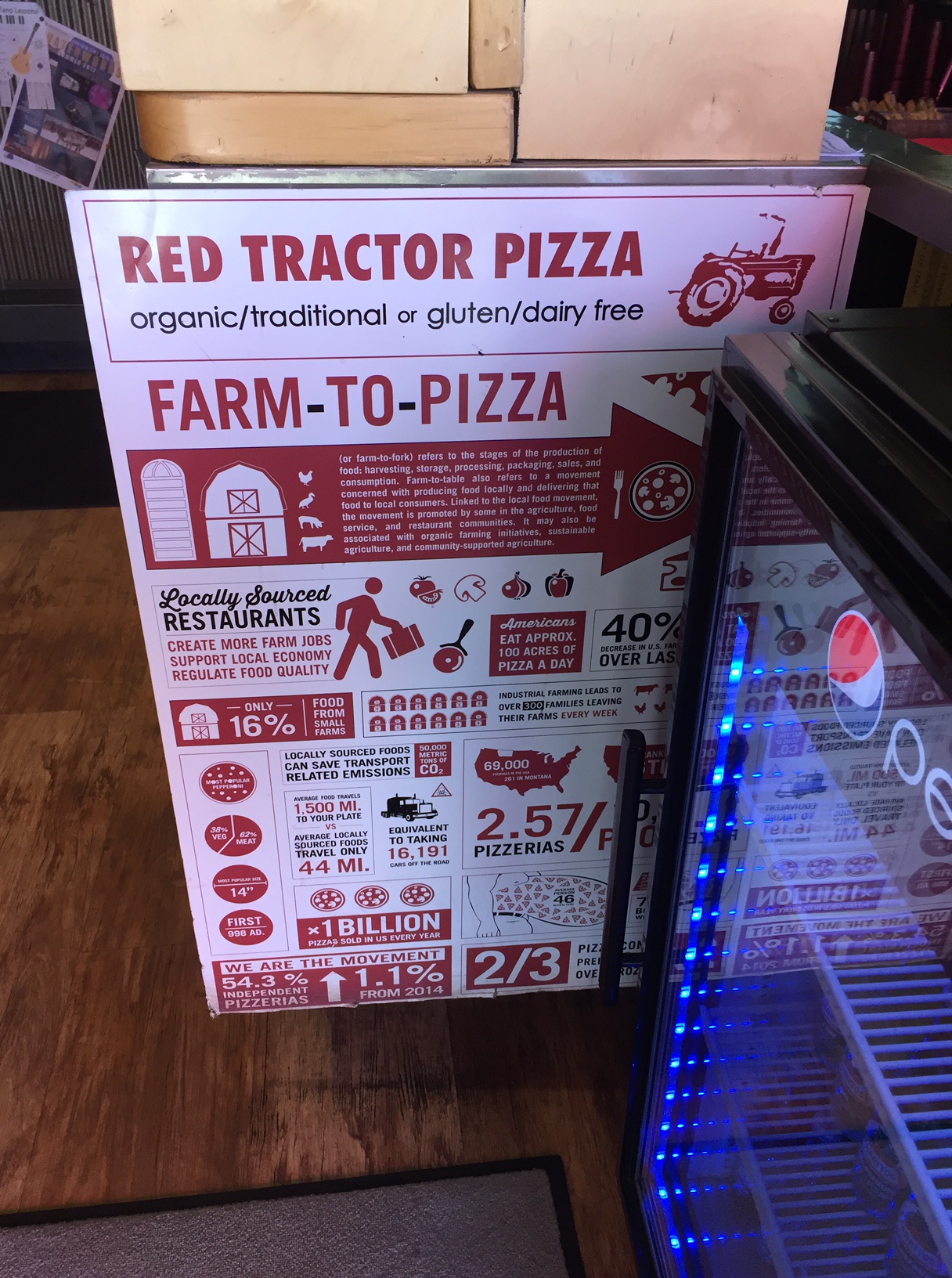 Red Tractor Pizza Farm To Pizza Local Sourced Restaurant